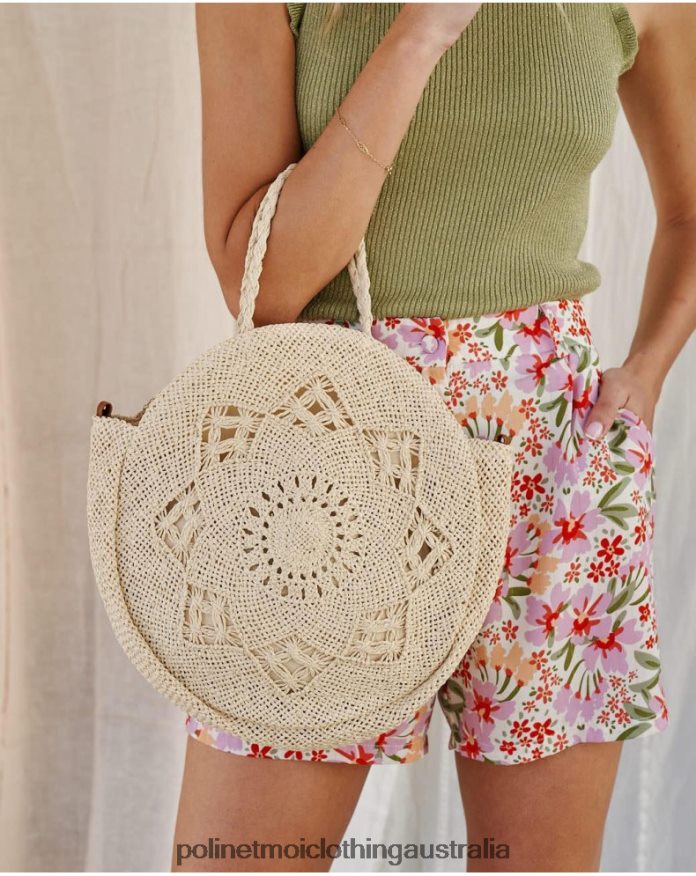 Bag Raffia Luana Raw Polin et moi Accessories 2R020D395