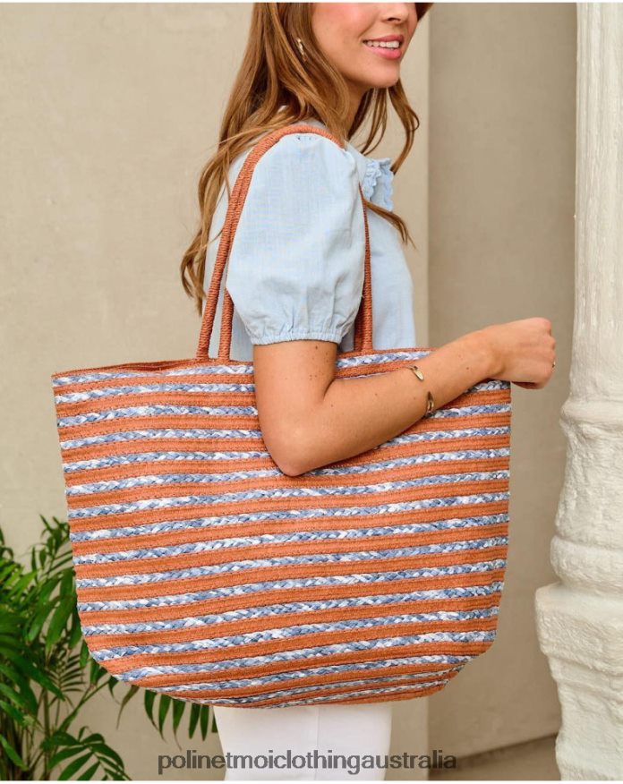 Jera Striped Bag DENIM Polin et moi Accessories 2R020D397