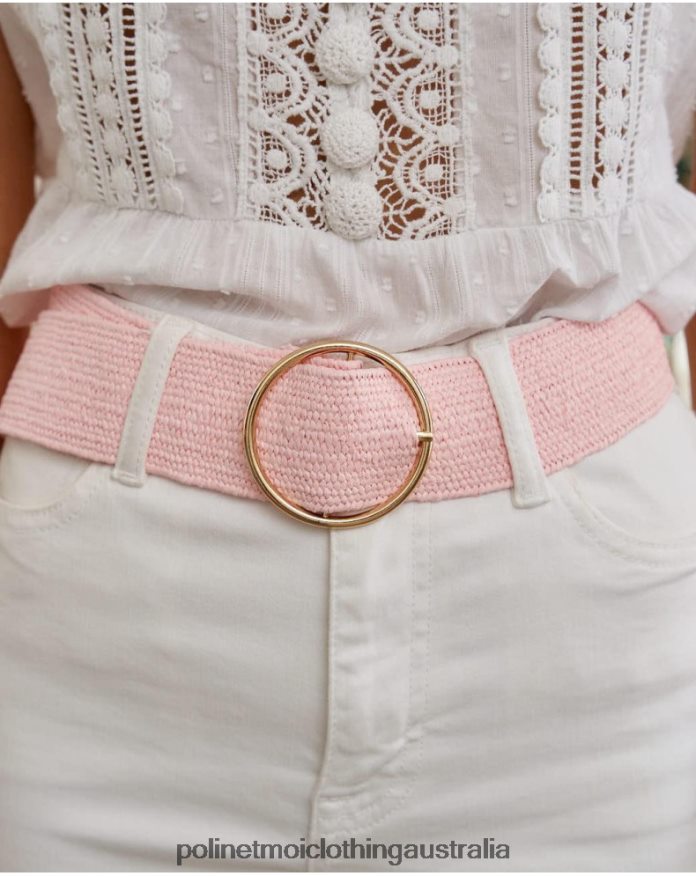 Pink Elastic Belt Rose Polin et moi Accessories 2R020D379