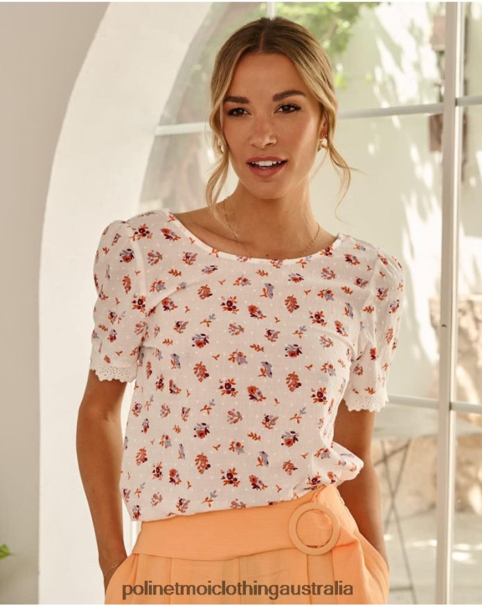 Plumeti Renata blouse Lilac Polin et moi Clothing 2R020D175