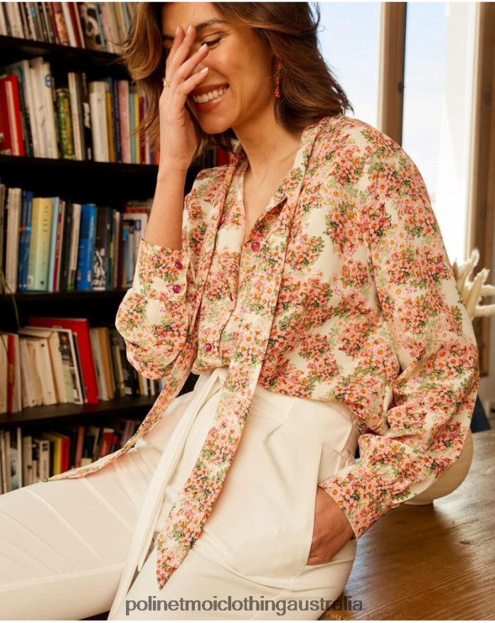 Shirt Bow Edit Rose Polin et moi Clothing 2R020D221