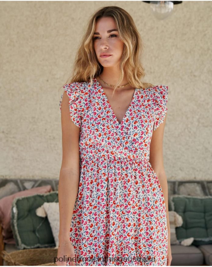 Asymmetrical dress Bessie Raw Polin et moi Clothing 2R020D117