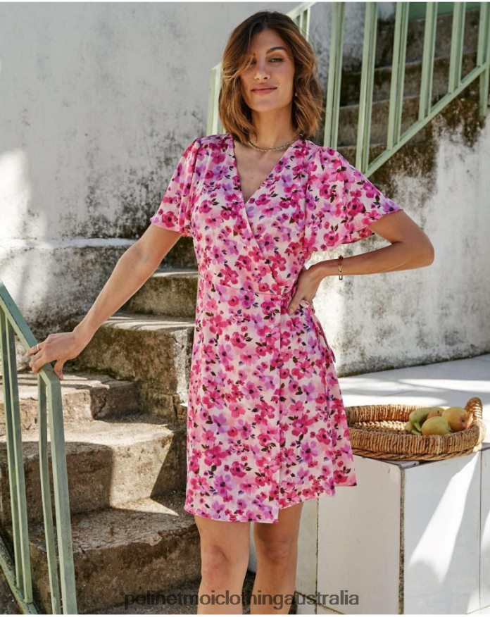 Dress Cross-over Corina Rose Polin et moi Clothing 2R020D74