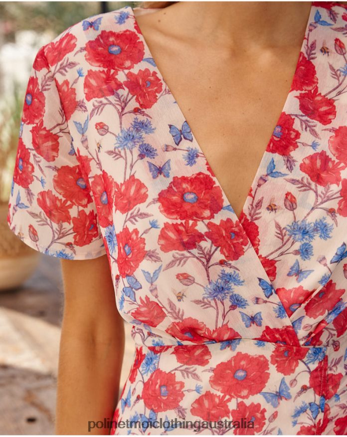 Dress Cross-over Estibaliz Raw Polin et moi Clothing 2R020D16