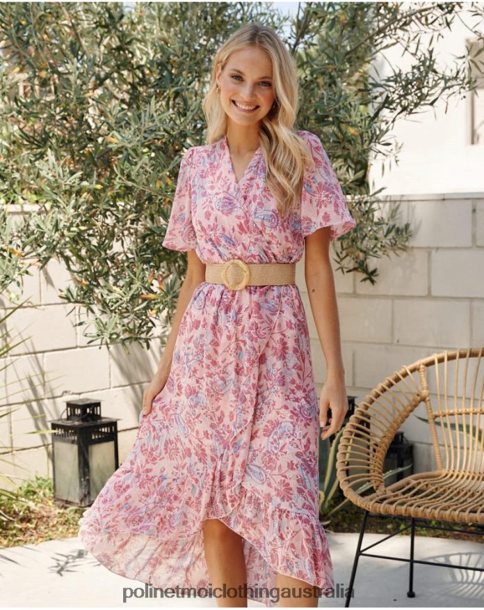 Dress Cross-over Naiare ROSE Polin et moi Clothing 2R020D1