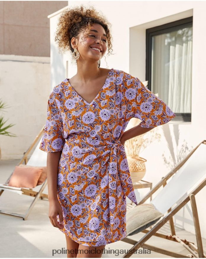 Felisa Knot Dress Lilac Polin et moi Clothing 2R020D39