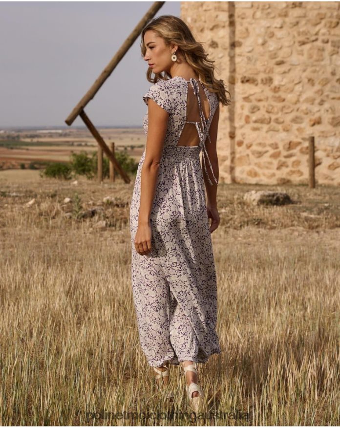 Magdal Midi Dress Lilac Polin et moi Clothing 2R020D111