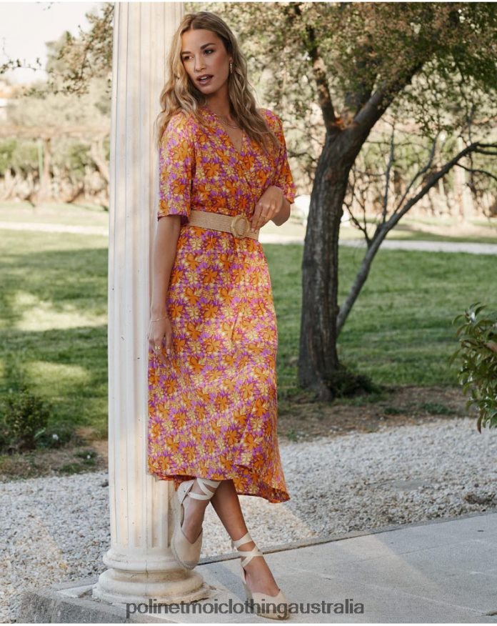 Rosela Flowing Dress Mango Polin et moi Clothing 2R020D108