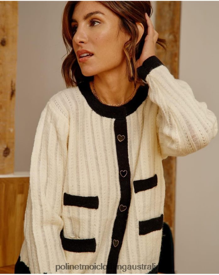 Cardigan Buttons Davinia Raw Polin et moi Clothing 2R020D358