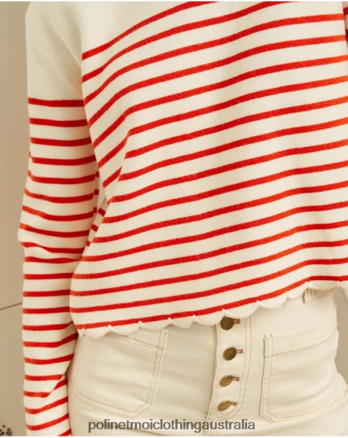 Sweater Sailor Ane white Polin et moi Clothing 2R020D350