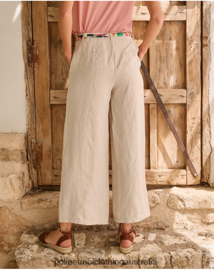 Ariday Linen Pants Beige Polin et moi Clothing 2R020D327