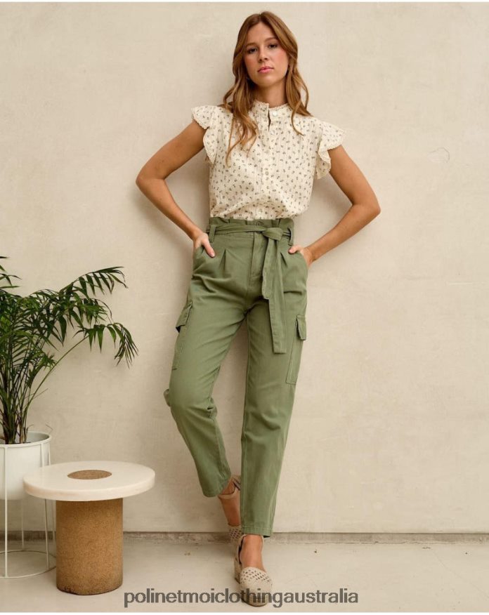 Cargo Scarlett Pants Kaki Polin et moi Clothing 2R020D330