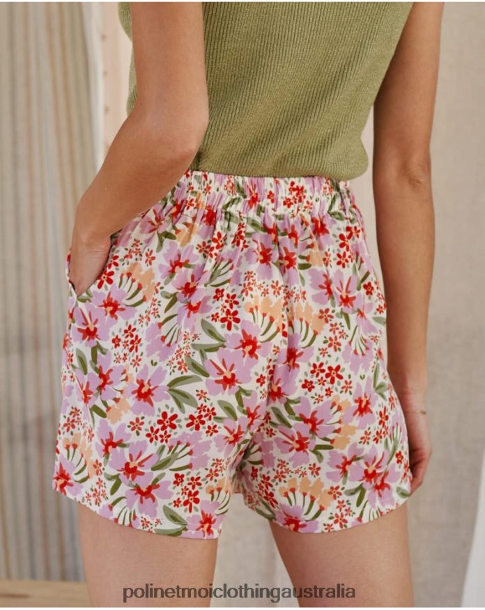 Floral Short Wilhelmina Mallow Polin et moi Clothing 2R020D329