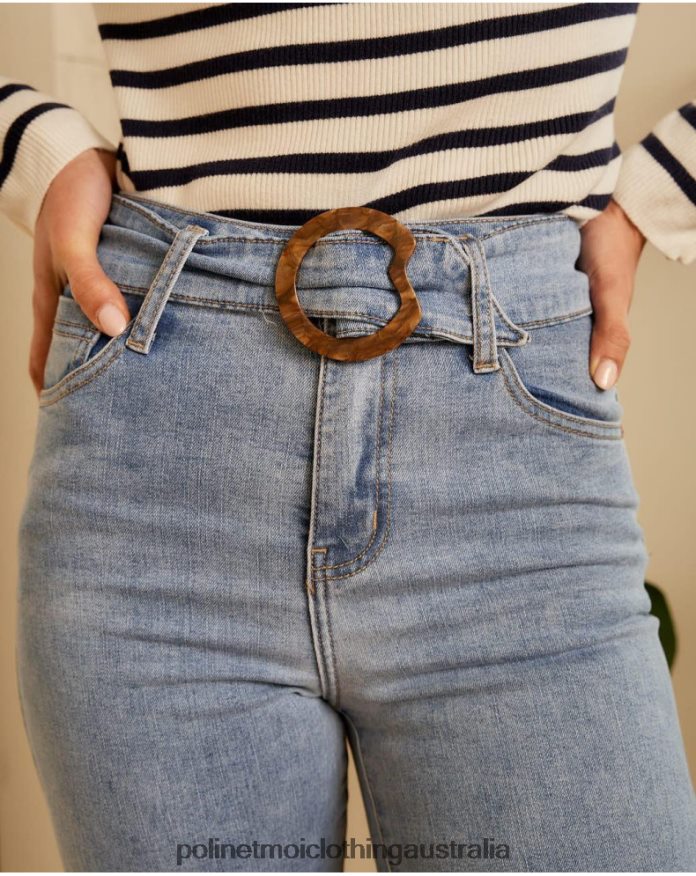 Zube Belt Pants DENIM Polin et moi Clothing 2R020D337