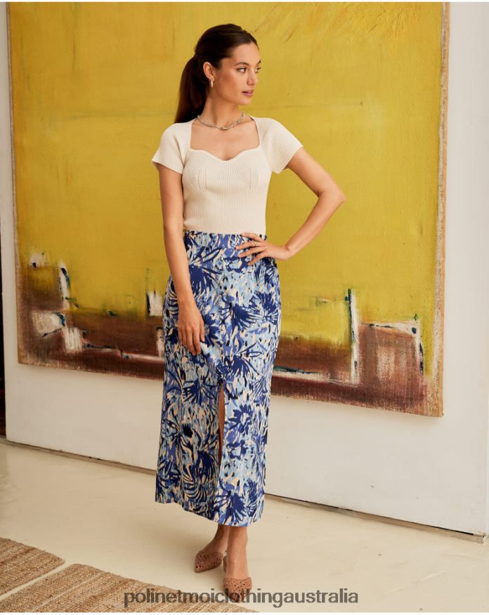 Nago Leaf Skirt Atlantic Polin et moi Clothing 2R020D300