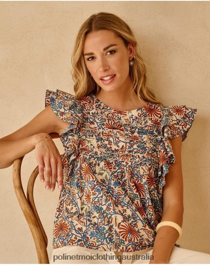 Top Ruffled Tiberia Raw Polin et moi Clothing 2R020D277