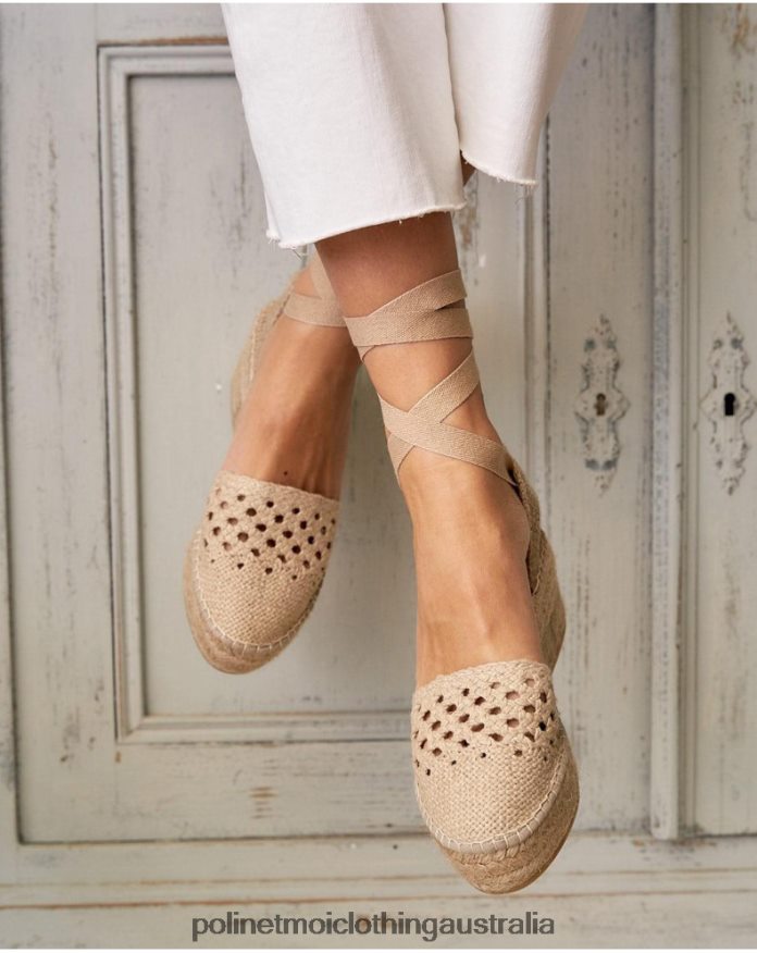 Crochet espadrille Nina Beige Polin et moi Footwear 2R020D514