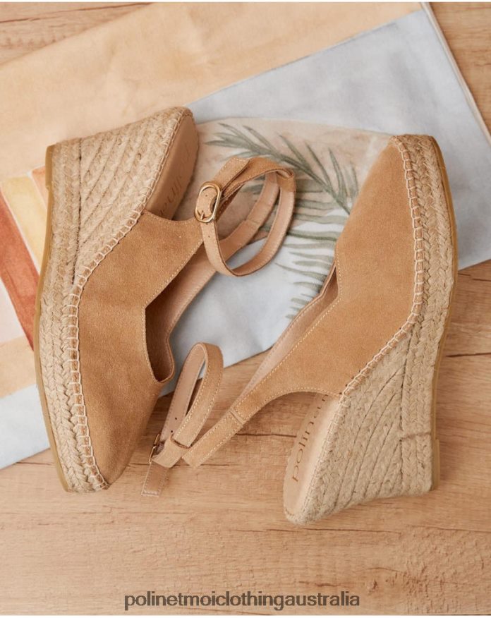 Vivian undercut espadrille camel Polin et moi Footwear 2R020D488