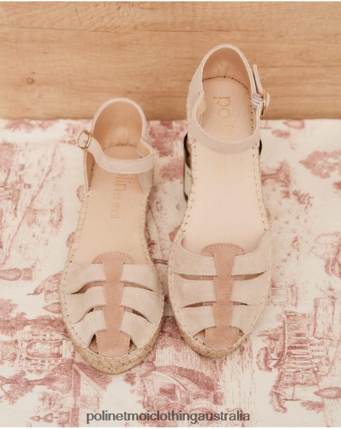 Crabeater Suede Minerva Nude Polin et moi Footwear 2R020D424