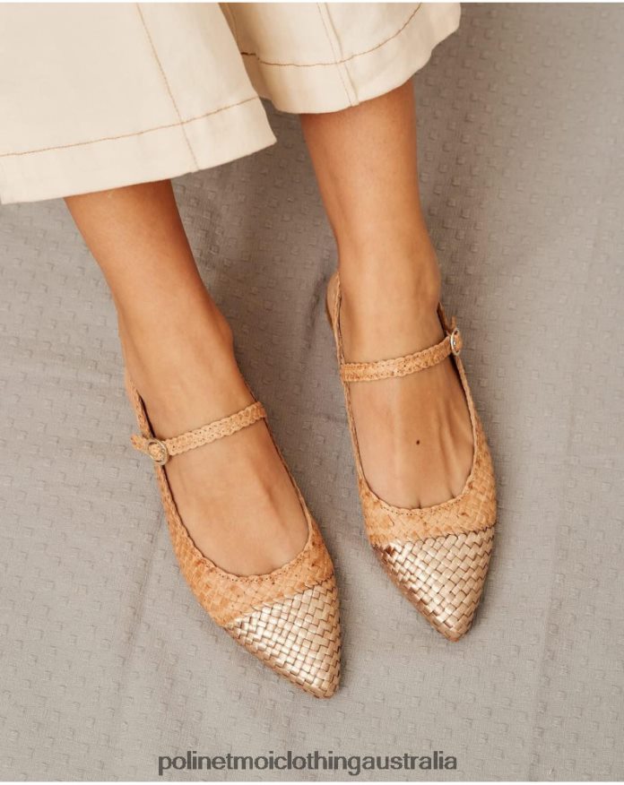 Mary Jane Punta Rigobertta Beige Polin et moi Footwear 2R020D416